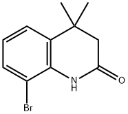 8-溴-4,4-二甲基-3,4-二氢-2-喹啉酮 结构式