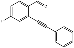 4-氟-2-(苯基乙炔基)苯甲醛 结构式