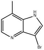 3-溴-7-甲基-4-氮杂-吲哚 结构式