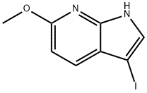 3-Iodo-6-Methoxy-7-azaindole Struktur