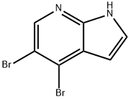 4,5-二溴-1H-吡咯并[2,3-B]吡啶, 1190322-22-5, 结构式
