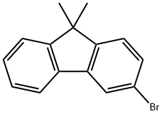 3-ブロモ-9,9-ジメチル-9H-フルオレン 化学構造式