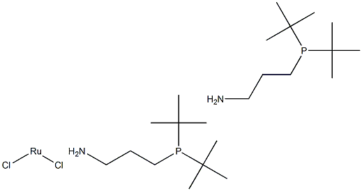Dichlorobis[3-(di-t-butylphosphino)propylamine]ruthenium(II), min. 97% Structure