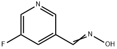 (E)-N-[(5-フルオロピリジン-3-イル)メチリデン]ヒドロキシルアミン 化学構造式