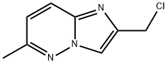 2-(クロロメチル)-6-メチルイミダゾ[1,2-B]ピリダジン 化学構造式