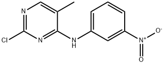 2-Chloro-5-Methyl-N-(3-nitrophenyl)pyriMidin-4-aMine, 1202759-74-7, 结构式