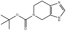 TERT-BUTYL 1H,4H,5H,6H,7H-IMIDAZO[4,5-C]PYRIDINE-5-CARBOXYLATE Struktur