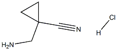 1-(aMinoMethyl)cyclopropanecarbonitrile hcl Structure