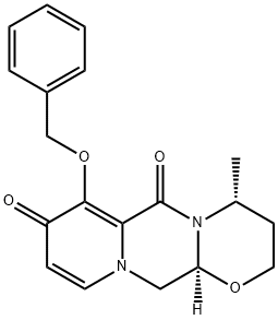 (4R,12aS)-7-(benzyloxy)-4-Methyl-3,4-dihydro-2H-[1,3]oxazino[3,2-d]pyrido[1,2-a]pyrazine-6,8(12H,12aH)-dione Structure