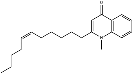 (Z)-1-Methyl-2-(undec-6-enyl)quinolin-4(1H)-one Structure