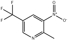 2-甲基-3-硝基-5-(三氟甲基)吡啶, 1211537-69-7, 结构式