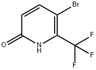 2-三氟甲基-3-溴-6-羟基吡啶, 1214383-87-5, 结构式