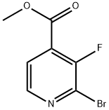 2-溴-3-氟异烟酸甲酯 结构式