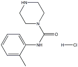 N-邻甲苯哌嗪-1-卡巴酰胺盐酸盐, 1215359-90-2, 结构式
