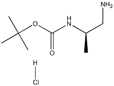 R-2-N-BOC-丙烷-1,2-二胺盐酸盐 结构式
