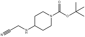 tert-Butyl 4-((cyanoMethyl)aMino)piperidine-1-carboxylate Structure