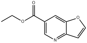 ethyl furo[3,2-b]pyridine-6-carboxylate Struktur