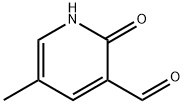 5-メチル-2-オキソ-1,2-ジヒドロピリジン-3-カルブアルデヒド 化学構造式