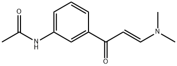 (E)-N-(3-(3-(DiMethylaMino)acryloyl)phenyl)acetaMide Structure