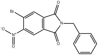 2-benzyl-5-broMo-6-nitroisoindoline-1,3-dione 结构式