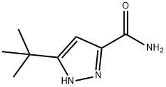 3-叔丁基-1H-吡唑-5-甲酰胺, 1240311-64-1, 结构式