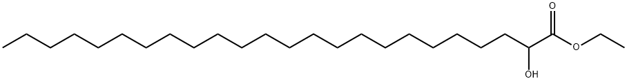 2-Hydroxytetracosaic acid ethyl ester Structure