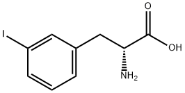 D-3-碘苯丙氨酸 结构式