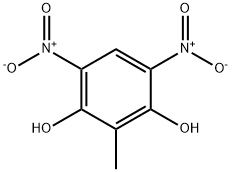 2-甲基-4,6-二硝基苯-1,3-二醇 结构式