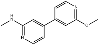 N-メチル-2′-メトキシ-4,4′-ビピリジン-2-アミン 化学構造式