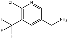 2-氯-3-三氟甲基-5-氨甲基吡啶 结构式