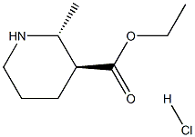 (2R,3S)-Ethyl 2-Methylpiperidine-3-carboxylate hydrochloride Structure