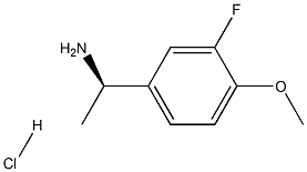 (R)-1-(3-Fluoro-4-Methoxyphenyl)ethanaMine hydrochloride Structure