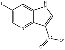 6-碘-3-硝基-4-氮杂-吲哚 结构式