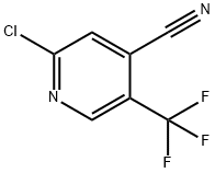 2-氯-5-(三氟甲基)吡啶-4-甲腈 结构式