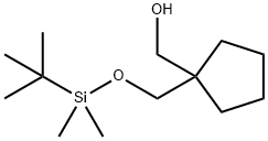 [1-(tert-butyl-diMethyl-silanyloxyMethyl)-cyclopentyl]-Methanol Struktur