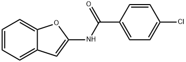 N-(苯并呋喃-2-基)-4-氯苯甲酰胺, 1277175-17-3, 结构式