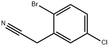 2-溴-5-氯苯乙腈, 127792-49-8, 结构式