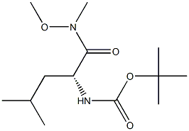 N-Boc-D-leucine N'-Methoxy-N'-MethylaMide Structure