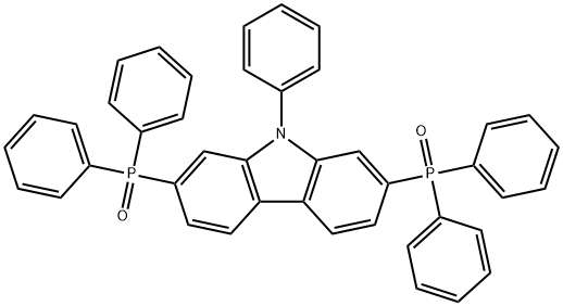 2,7-二(二苯基氧膦基)-9-苯基咔唑, 1299463-56-1, 结构式