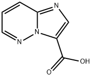 イミダゾ[1,2-B]ピリダジン-3-カルボン酸 化学構造式
