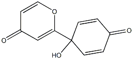 4H-Pyran-4-one, 2-(1-hydroxy-4-oxo-2,5-cyclohexadien-1-yl)-|