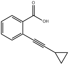 2-(2-环丙基乙炔基)苯甲酸, 1313028-09-9, 结构式