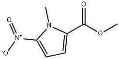 1-甲基-5-硝基-1H-吡咯-2-甲酸甲酯 结构式
