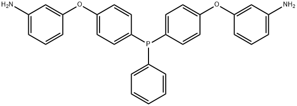 Bis[4-(3-aminophenoxy)phenyl] phenylphosphine oxide Structure