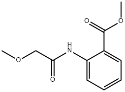 2-(2-甲氧基乙酰胺基)苯甲酸甲酯, 134017-42-8, 结构式