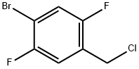 1-broMo-4-(chloroMethyl)-2,5-difluorobenzene Structure
