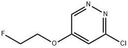 3-Chloro-5-(2-fluoroethoxy)pyridazine, 1346691-39-1, 结构式