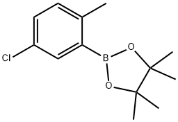 5-氯-2-甲基苯硼酸频呢醇酯 结构式