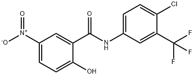 N-[4-Chloro-3-(trifluoroMethyl)phenyl]-2-hydroxy-5-nitrobenzaMide 结构式