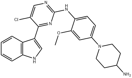 N-(4-(4-アミノピペリジン-1-イル)-2-メトキシフェニル)-5-クロロ-4-(1H-インドール-3-イル)ピリミジン-2-アミン
